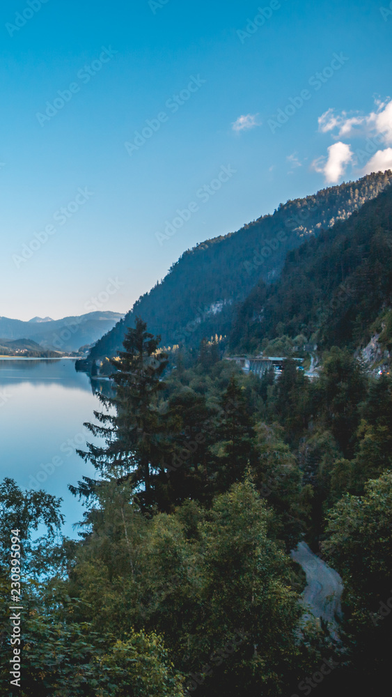 Smartphone HD wallpaper of alpine view at the Achensee