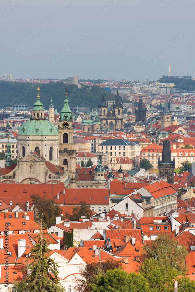 Prague. Aerial view of the city.
