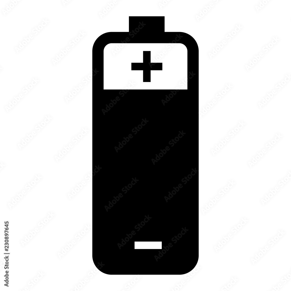 Battery icon. Simple illustration of battery vector icon for web design isolated on white background Battery icon. Simple illustration of battery vector icon for web design isolated on white background