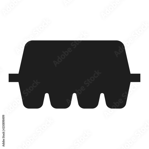 Egg box icon. Simple illustration of egg box vector icon for web design isolated on white background