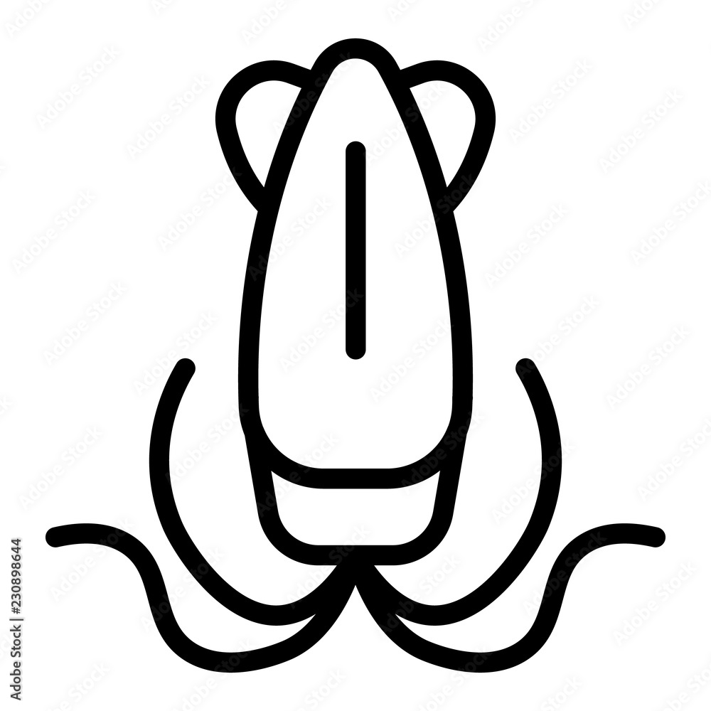 Sea food icon. Outline illustration of sea food vector icon for web design isolated on white background Sea food icon. Outline illustration of sea food vector icon for web design isolated on white background