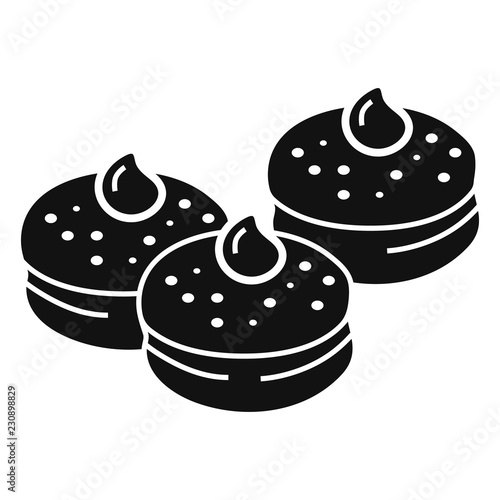 Hanukkah bakery icon. Simple illustration of hanukkah bakery vector icon for web design isolated on white background