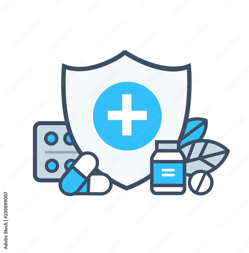 Fototapeta premium Medical illustrations icon