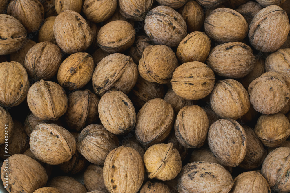 Natural walnut background pattern texture Abstract walnuts heap pattern background Blurred edges frame Natural food in-shell nuts walnuts pattern backdrop Walnuts in shell background dramatic contrast Natural walnut background pattern texture Abstract walnuts heap pattern background Blurred edges frame Natural food in-shell nuts walnuts pattern backdrop Walnuts in shell background dramatic contrast