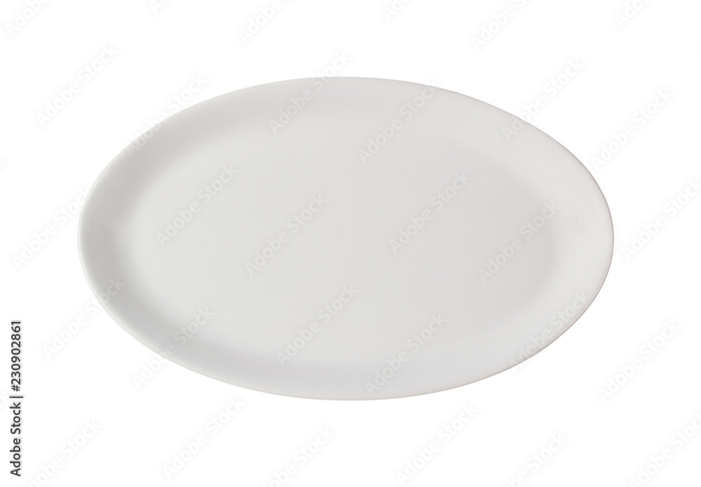 white dish for food Isolated on white background white dish for food Isolated on white background