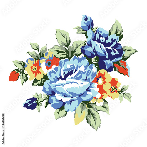 Vintage roses design element