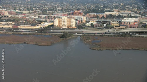 Aerial Francisco Bay hotel Interstate 80 Emeryville USA photo