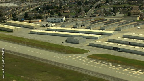 Aerial Watsonville Airport California Pacific ocean USA photo