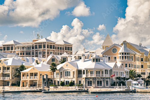 Fotografie The mono colored structures on the island of Bermuda