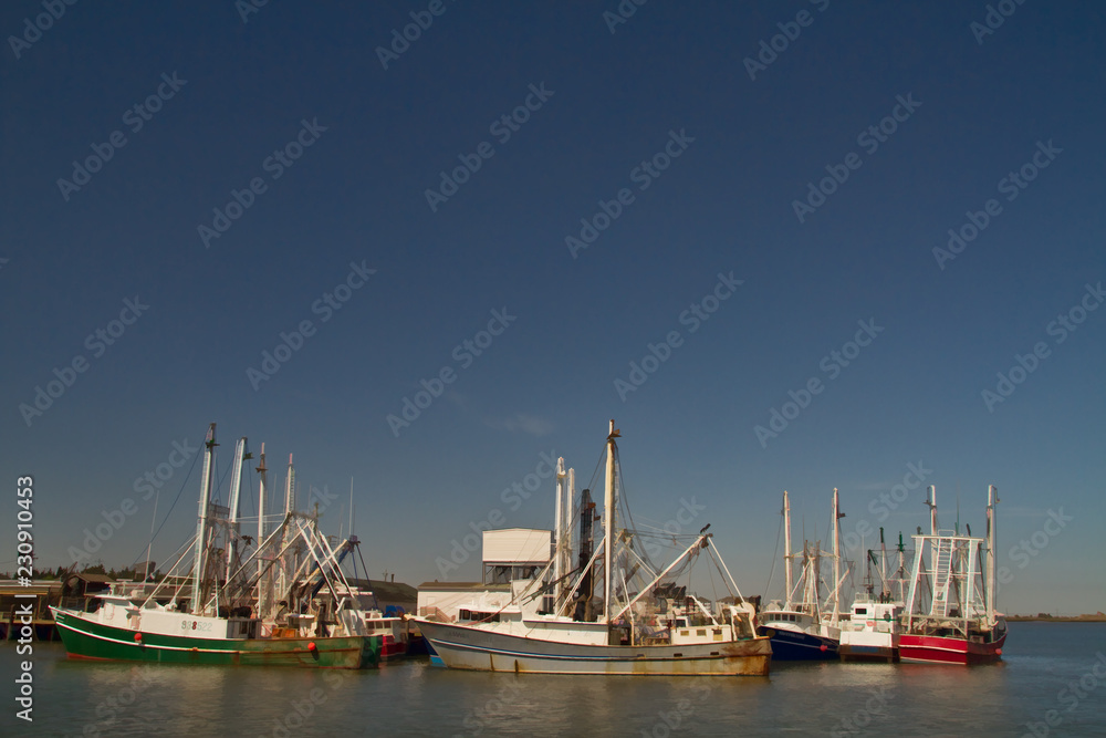 Fototapeta premium Fishing Boats Docked