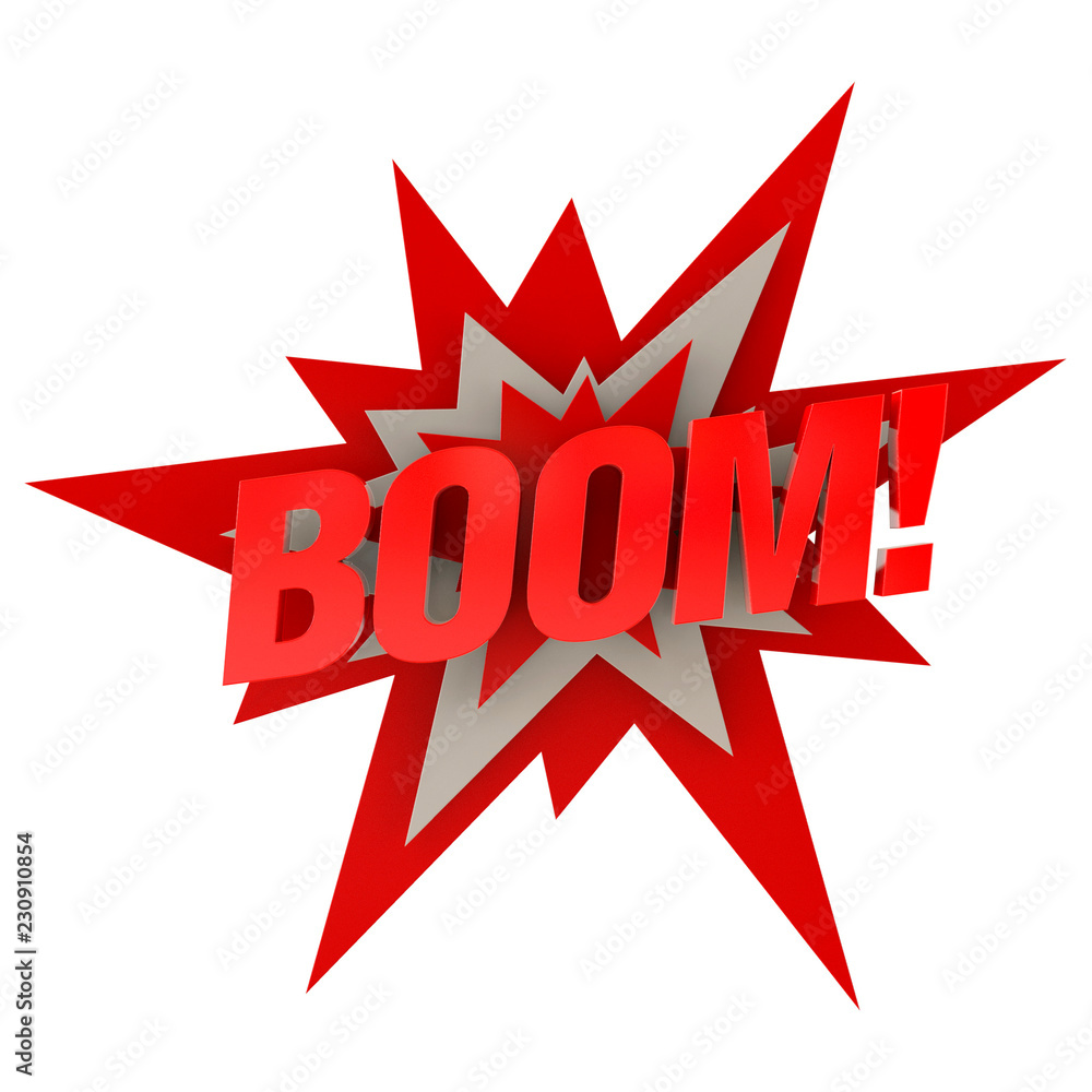 Fototapeta premium 3D Sign Boom