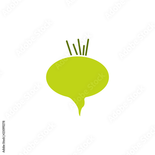 beet, root, vegetable icon. Element of agriculture gardening icon for mobile concept and web apps. Green beet, root, vegetable icon can be used for web and mobile