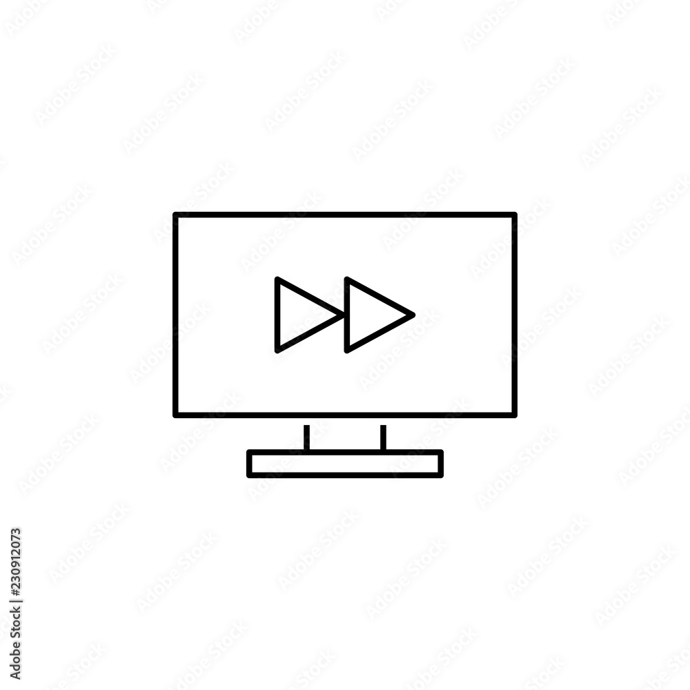tv, play icon. Element of television icon for mobile concept and web apps. Thin line tv, play icon can be used for web and mobile tv, play icon. Element of television icon for mobile concept and web apps. Thin line tv, play icon can be used for web and mobile