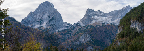 Totes Gebirge mit Spitzmauer, Brotfall und Großer Priel Panorama photo