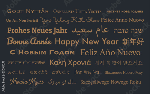 Happy New Year in Different Languages