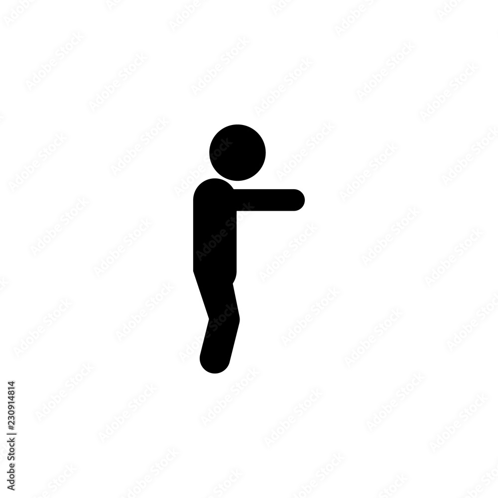 pose, child icon. Element of child icon for mobile concept and web apps. Glyph pose, child icon can be used for web and mobile