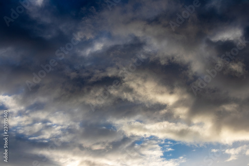 clouds on blue sky background