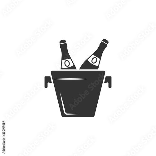 Champagne bucket icon. Element of airport icon for mobile concept and web apps. Detailed Champagne bucket icon can be used for web and mobile