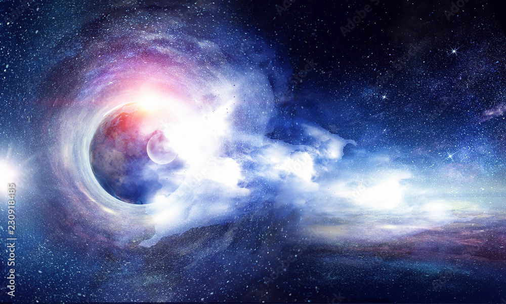 Obraz premium Space planets and nebula
