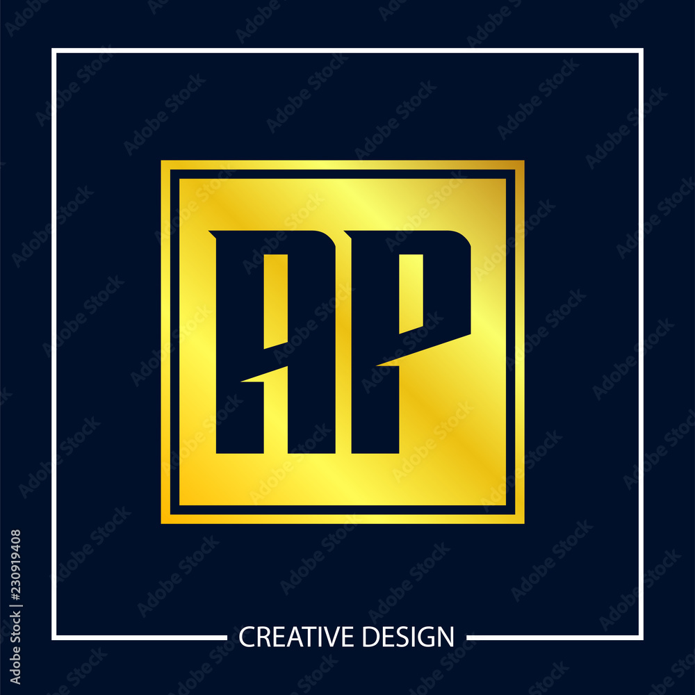 Initial Letter AP Logo Template Design Vector Illustration Initial Letter AP Logo Template Design Vector Illustration