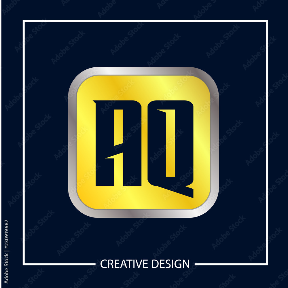 Initial Letter AQ Logo Template Design Vector Illustration Initial Letter AQ Logo Template Design Vector Illustration