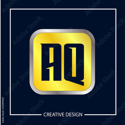 Initial Letter AQ Logo Template Design Vector Illustration