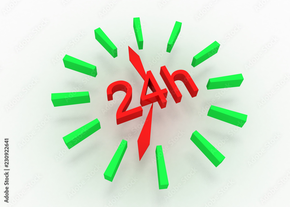 clock  24  avaliable