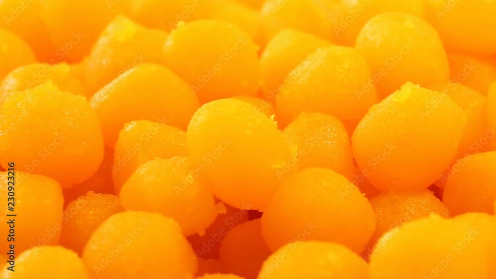 Thong yot or egg drop sweet, Thai dessert Thong yot or egg drop sweet, Thai dessert