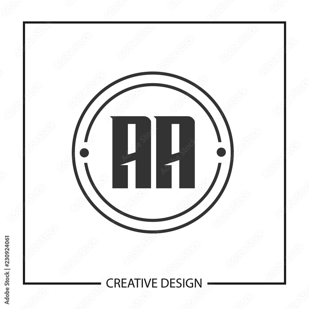 Initial Letter AA Logo Template Design Vector Illustration Initial Letter AA Logo Template Design Vector Illustration