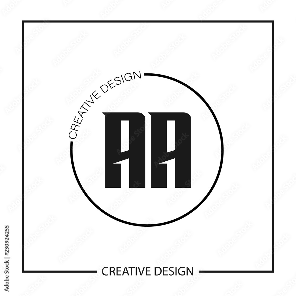 Initial Letter AA Logo Template Design Vector Illustration Initial Letter AA Logo Template Design Vector Illustration
