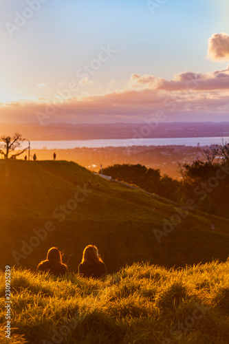 sunset in mt Eden