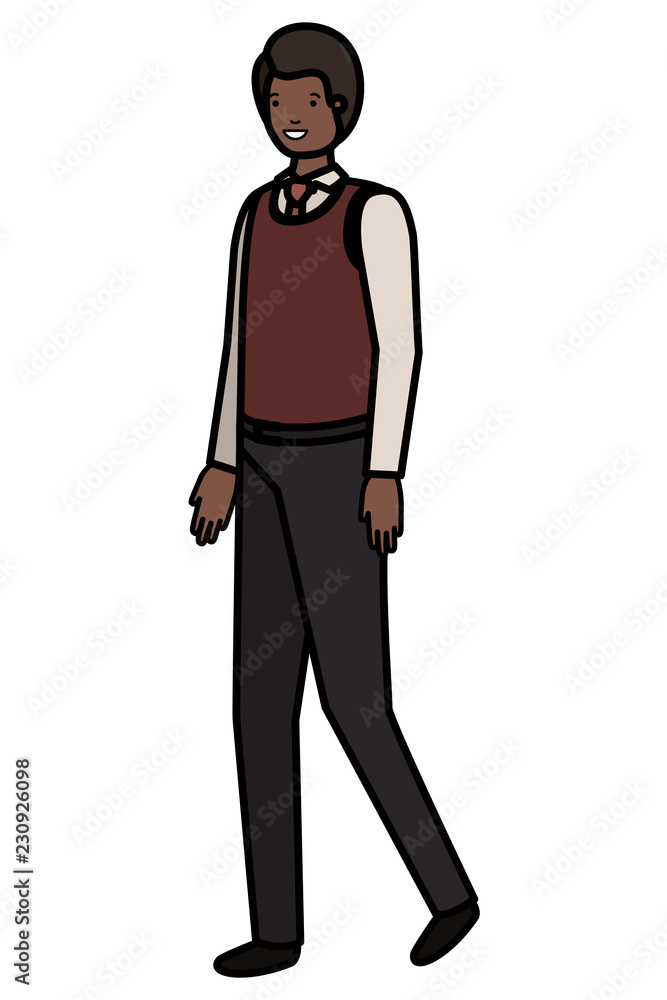 young business man avatar character