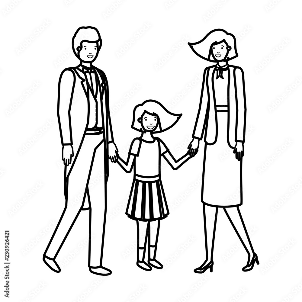 parents couple with daugether avatar character parents couple with daugether avatar character