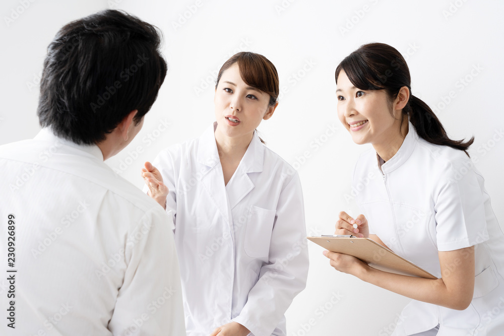 asian doctor talking to pasient in hospital asian doctor talking to pasient in hospital