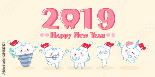 teeth celebrate christmas and 2019