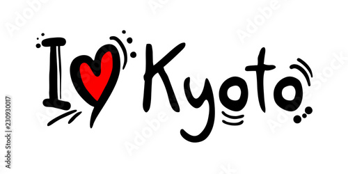 Kyoto city of Japan love message