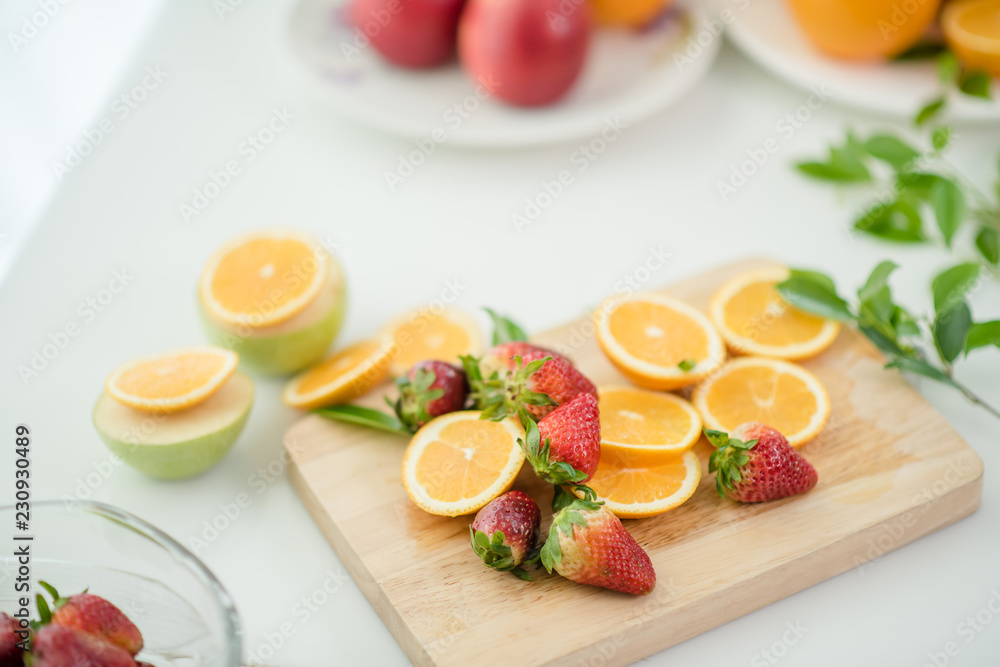 Various fruits, Eating Health care and Healthy concept Various fruits, Eating Health care and Healthy concept
