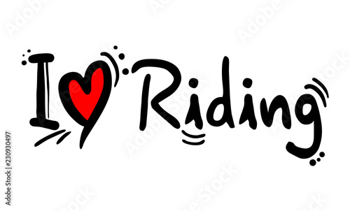 Riding love message