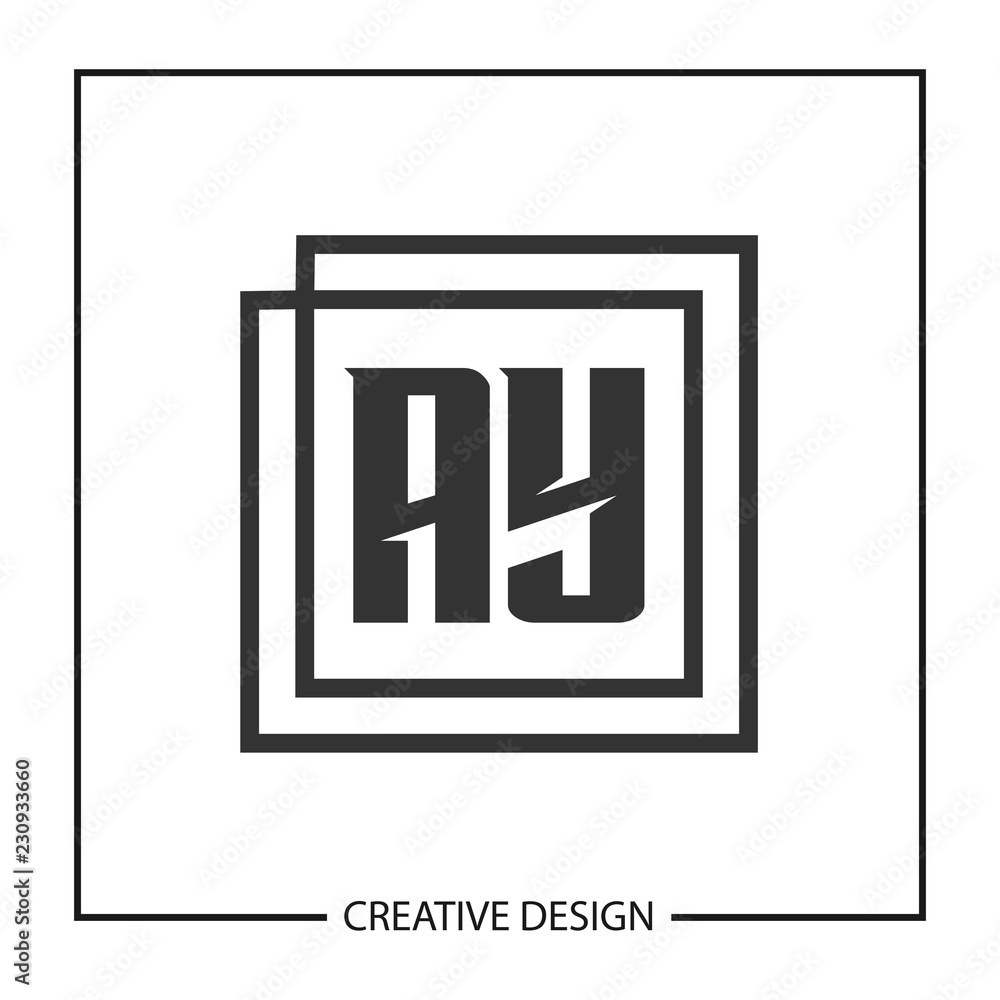 Initial Letter AY Logo Template Design Vector Illustration Initial Letter AY Logo Template Design Vector Illustration