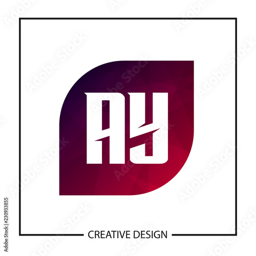 Initial Letter AY Logo Template Design Vector Illustration © Scooby