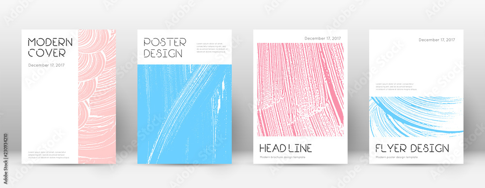 Cover page design template. Minimal brochure layou