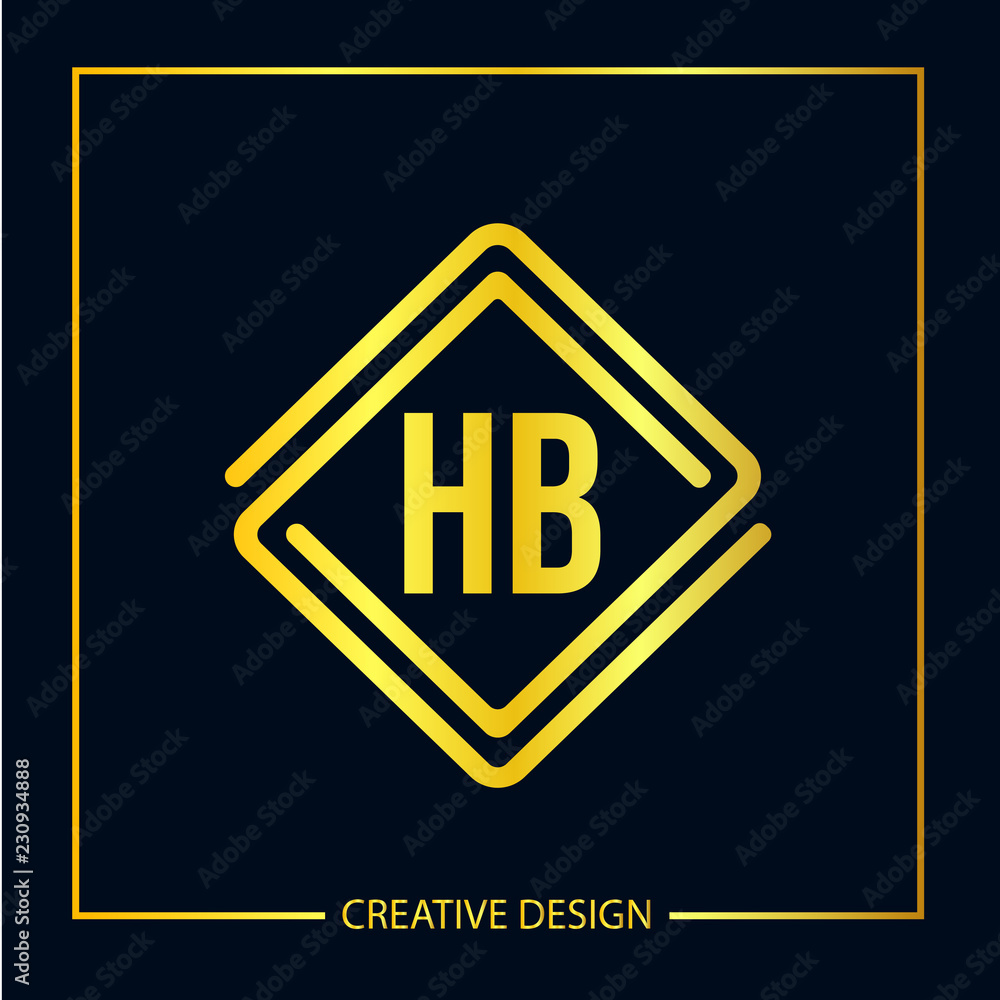 Initial Letter HB Logo Template Design Vector Illustrator Initial Letter HB Logo Template Design Vector Illustrator