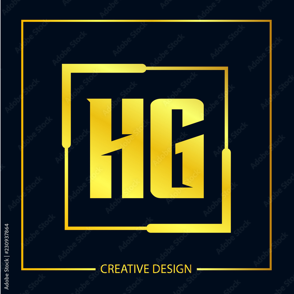 Initial Letter HG Logo Template Design Vector Illustrator Initial Letter HG Logo Template Design Vector Illustrator