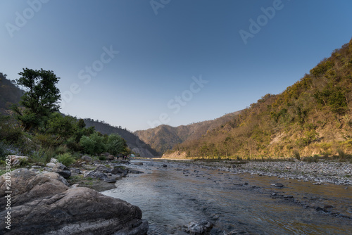 Ganga river view from Rishikesh, landscape 