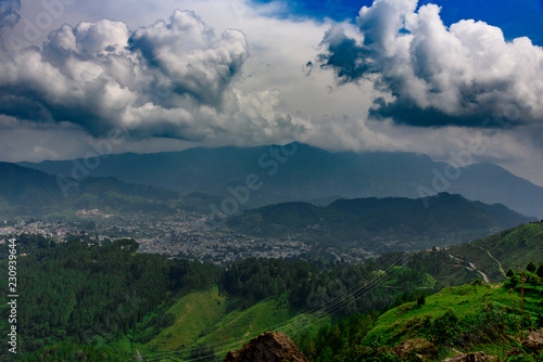 Mountain Landscpae with Blue Sky