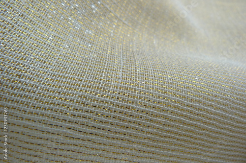 golden damask close-up silk textured canvas for decoration background