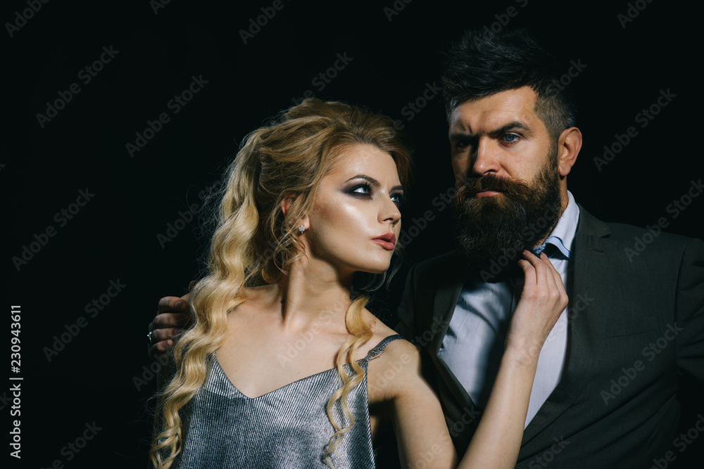 Lovers date. Happy valentines day. Couple of man and woman date on valentines day. Couple in love. Bearded man and sexy woman on first date. Eternal love and fidelity Lovers date. Happy valentines day. Couple of man and woman date on valentines day. Couple in love. Bearded man and sexy woman on first date. Eternal love and fidelity
