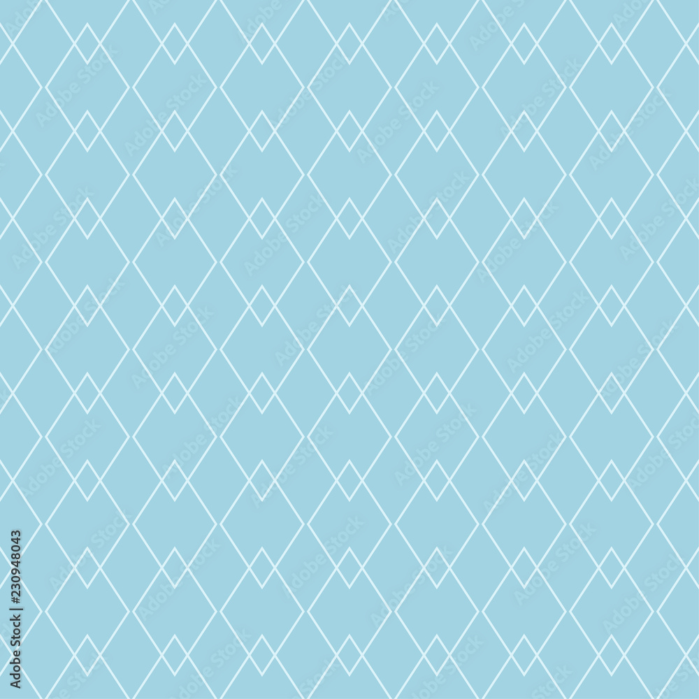Fototapeta premium Light blue geometric design. Seamless pattern