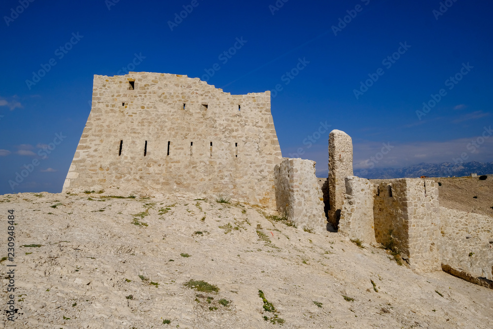 Old fortress Fortica on Pag island