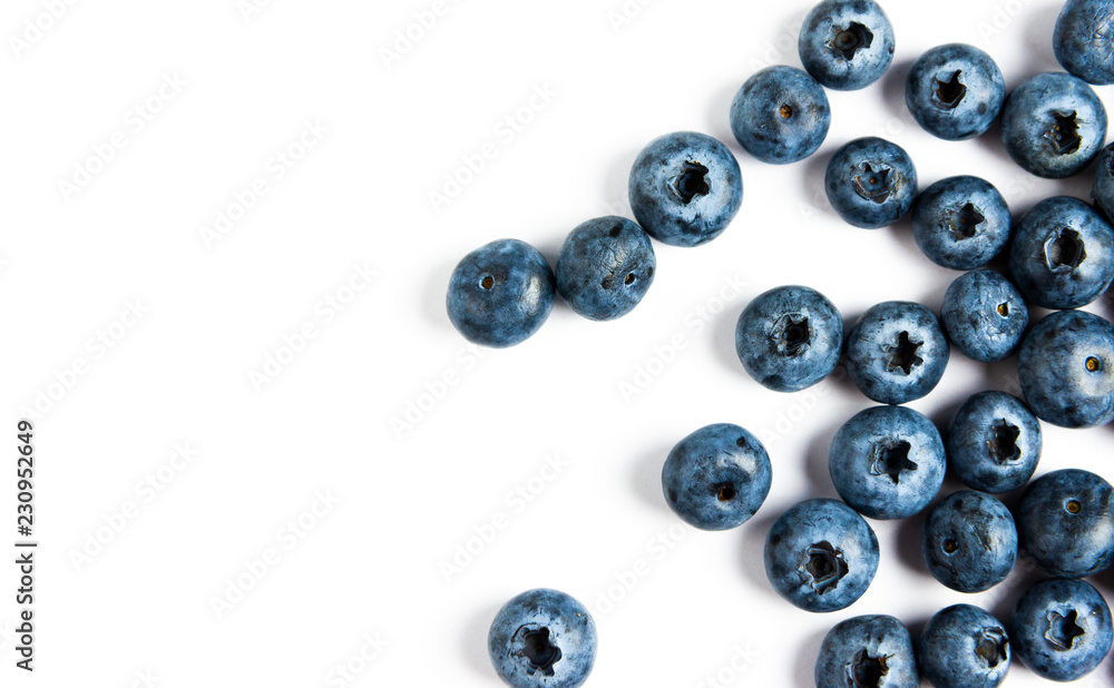 blueberry on white background. blueberry on white background.
